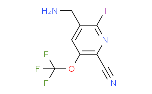 3-(Aminomethyl)-6-cyano-2-iodo-5-(trifluoromethoxy)pyridine