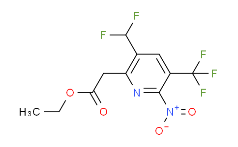 AM17692 | 1361463-67-3 | Ethyl 5-(difluoromethyl)-2-nitro-3-(trifluoromethyl)pyridine-6-acetate