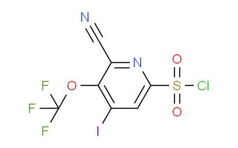 2-Cyano-4-iodo-3-(trifluoromethoxy)pyridine-6-sulfonyl chloride