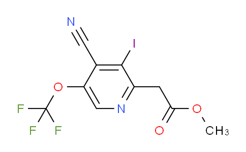 Methyl 4-cyano-3-iodo-5-(trifluoromethoxy)pyridine-2-acetate