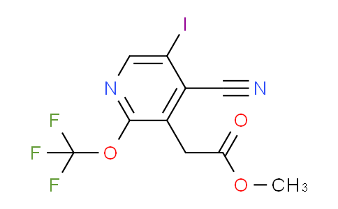 Methyl 4-cyano-5-iodo-2-(trifluoromethoxy)pyridine-3-acetate