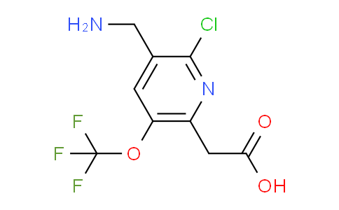3-(Aminomethyl)-2-chloro-5-(trifluoromethoxy)pyridine-6-acetic acid