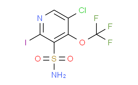 5-Chloro-2-iodo-4-(trifluoromethoxy)pyridine-3-sulfonamide