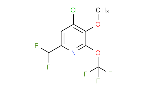 4-Chloro-6-(difluoromethyl)-3-methoxy-2-(trifluoromethoxy)pyridine