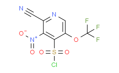 2-Cyano-3-nitro-5-(trifluoromethoxy)pyridine-4-sulfonyl chloride