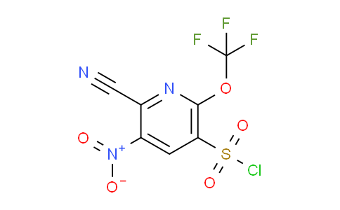 2-Cyano-3-nitro-6-(trifluoromethoxy)pyridine-5-sulfonyl chloride