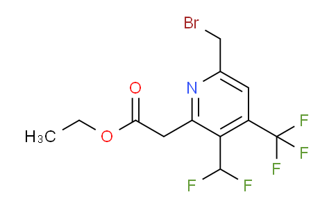 AM17712 | 1361885-36-0 | Ethyl 6-(bromomethyl)-3-(difluoromethyl)-4-(trifluoromethyl)pyridine-2-acetate