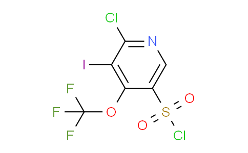 2-Chloro-3-iodo-4-(trifluoromethoxy)pyridine-5-sulfonyl chloride