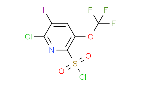 2-Chloro-3-iodo-5-(trifluoromethoxy)pyridine-6-sulfonyl chloride