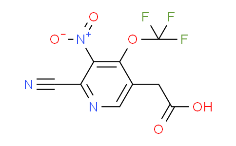 2-Cyano-3-nitro-4-(trifluoromethoxy)pyridine-5-acetic acid