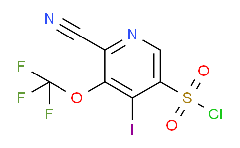 2-Cyano-4-iodo-3-(trifluoromethoxy)pyridine-5-sulfonyl chloride