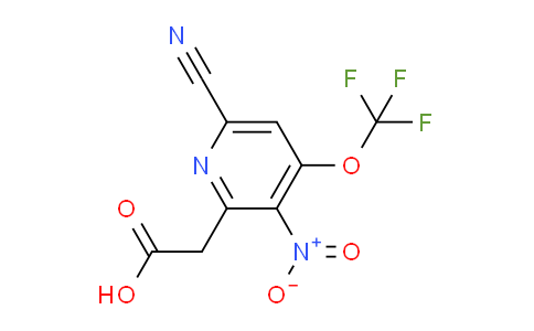 6-Cyano-3-nitro-4-(trifluoromethoxy)pyridine-2-acetic acid