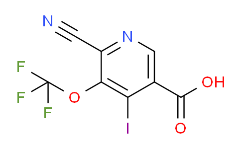 2-Cyano-4-iodo-3-(trifluoromethoxy)pyridine-5-carboxylic acid