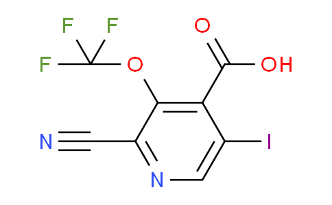 2-Cyano-5-iodo-3-(trifluoromethoxy)pyridine-4-carboxylic acid