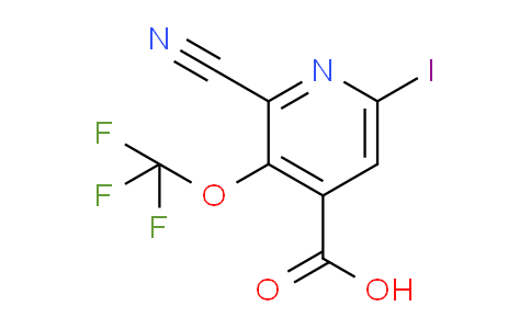 2-Cyano-6-iodo-3-(trifluoromethoxy)pyridine-4-carboxylic acid