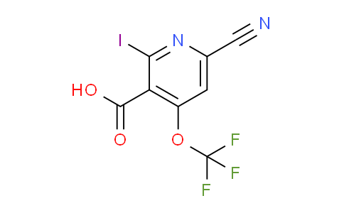 6-Cyano-2-iodo-4-(trifluoromethoxy)pyridine-3-carboxylic acid