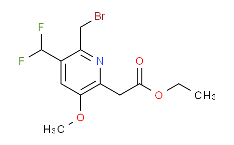 AM17721 | 1361754-93-9 | Ethyl 2-(bromomethyl)-3-(difluoromethyl)-5-methoxypyridine-6-acetate