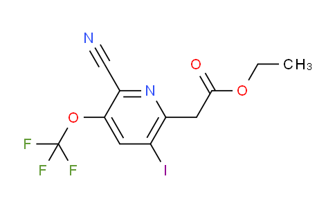 AM177214 | 1806045-25-9 | Ethyl 2-cyano-5-iodo-3-(trifluoromethoxy)pyridine-6-acetate