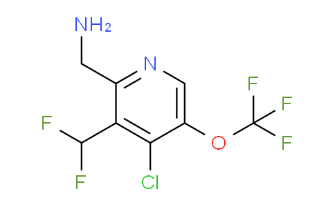2-(Aminomethyl)-4-chloro-3-(difluoromethyl)-5-(trifluoromethoxy)pyridine