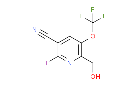 3-Cyano-2-iodo-5-(trifluoromethoxy)pyridine-6-methanol