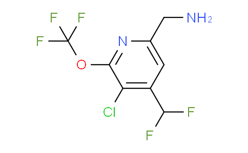 6-(Aminomethyl)-3-chloro-4-(difluoromethyl)-2-(trifluoromethoxy)pyridine