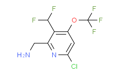 2-(Aminomethyl)-6-chloro-3-(difluoromethyl)-4-(trifluoromethoxy)pyridine