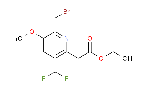 AM17731 | 1361907-19-8 | Ethyl 2-(bromomethyl)-5-(difluoromethyl)-3-methoxypyridine-6-acetate