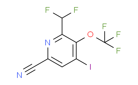 6-Cyano-2-(difluoromethyl)-4-iodo-3-(trifluoromethoxy)pyridine