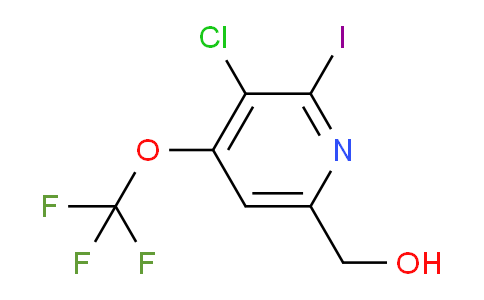 3-Chloro-2-iodo-4-(trifluoromethoxy)pyridine-6-methanol