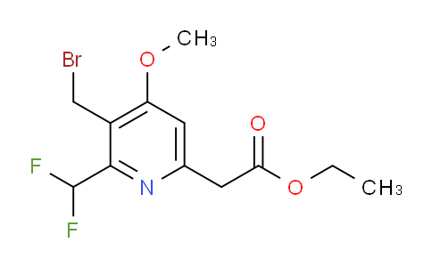 AM17743 | 1361784-88-4 | Ethyl 3-(bromomethyl)-2-(difluoromethyl)-4-methoxypyridine-6-acetate