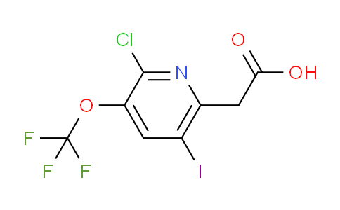 2-Chloro-5-iodo-3-(trifluoromethoxy)pyridine-6-acetic acid