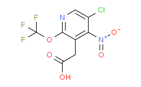 5-Chloro-4-nitro-2-(trifluoromethoxy)pyridine-3-acetic acid