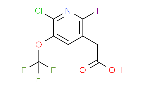 2-Chloro-6-iodo-3-(trifluoromethoxy)pyridine-5-acetic acid