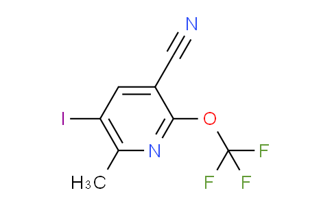 3-Cyano-5-iodo-6-methyl-2-(trifluoromethoxy)pyridine