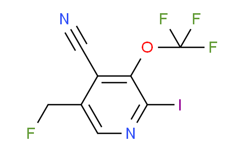 4-Cyano-5-(fluoromethyl)-2-iodo-3-(trifluoromethoxy)pyridine