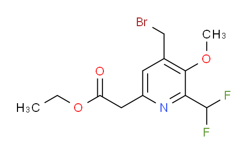 AM17761 | 1361755-12-5 | Ethyl 4-(bromomethyl)-2-(difluoromethyl)-3-methoxypyridine-6-acetate