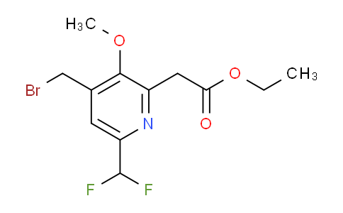 AM17763 | 1361896-93-6 | Ethyl 4-(bromomethyl)-6-(difluoromethyl)-3-methoxypyridine-2-acetate
