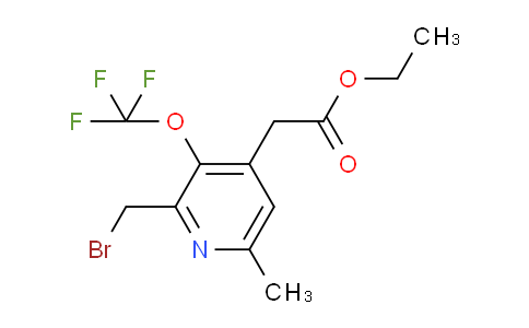 AM17766 | 1361789-76-5 | Ethyl 2-(bromomethyl)-6-methyl-3-(trifluoromethoxy)pyridine-4-acetate