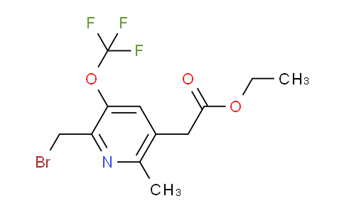 AM17767 | 1361794-77-5 | Ethyl 2-(bromomethyl)-6-methyl-3-(trifluoromethoxy)pyridine-5-acetate