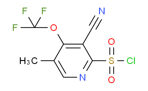 3-Cyano-5-methyl-4-(trifluoromethoxy)pyridine-2-sulfonyl chloride