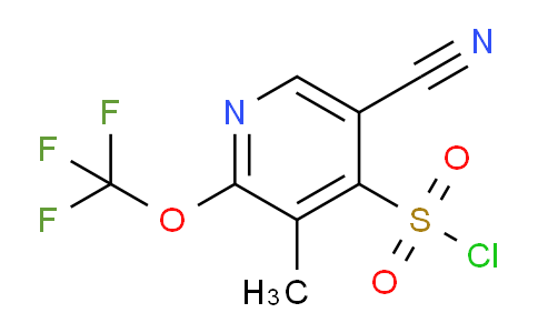 5-Cyano-3-methyl-2-(trifluoromethoxy)pyridine-4-sulfonyl chloride