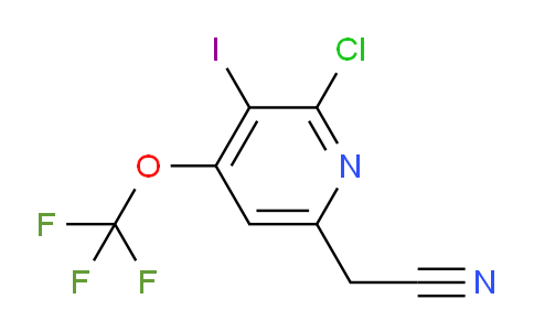 2-Chloro-3-iodo-4-(trifluoromethoxy)pyridine-6-acetonitrile