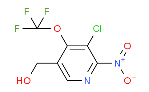 3-Chloro-2-nitro-4-(trifluoromethoxy)pyridine-5-methanol