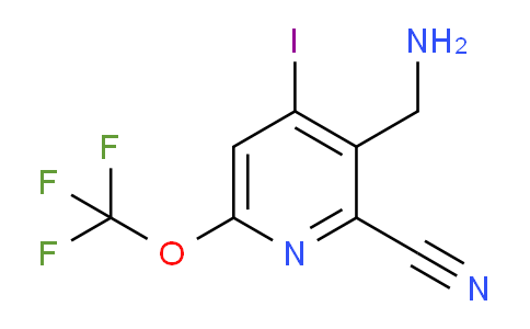 3-(Aminomethyl)-2-cyano-4-iodo-6-(trifluoromethoxy)pyridine