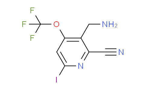 3-(Aminomethyl)-2-cyano-6-iodo-4-(trifluoromethoxy)pyridine