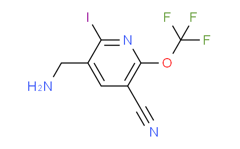 3-(Aminomethyl)-5-cyano-2-iodo-6-(trifluoromethoxy)pyridine