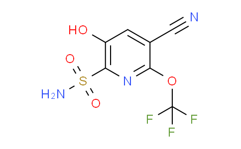 3-Cyano-5-hydroxy-2-(trifluoromethoxy)pyridine-6-sulfonamide