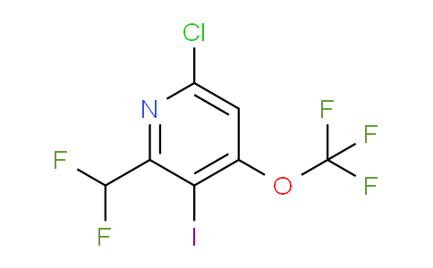 6-Chloro-2-(difluoromethyl)-3-iodo-4-(trifluoromethoxy)pyridine