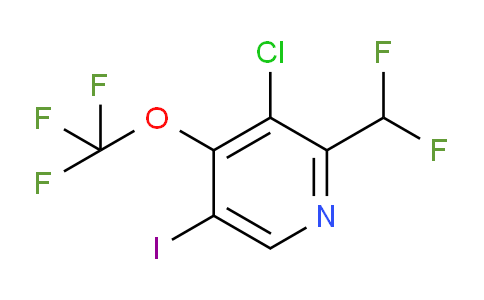 3-Chloro-2-(difluoromethyl)-5-iodo-4-(trifluoromethoxy)pyridine