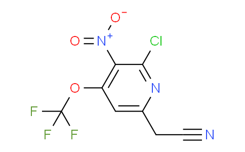 2-Chloro-3-nitro-4-(trifluoromethoxy)pyridine-6-acetonitrile